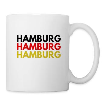 Hamburg Hamburg Hafen Stadt Deutschland Farbe - Tasse - Weiß - Rechts