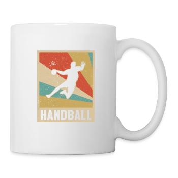 Joueur de handball Joueur rétro de handball player - Mug blanc - blanc - Droite