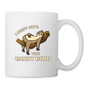 Sloth loafers laziness morning muffle gift - Mug - white - Right
