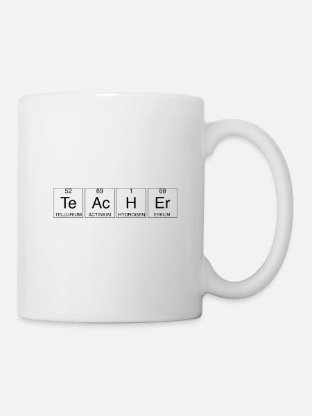 Lehrer Geschenkidee Teacher Wissen - Tasse - Weiß