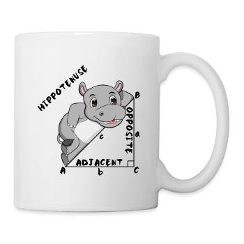 Hippotenuse Cool Fun Shirt Pythagoras Mathe Lovers - Tasse - Weiß - Rechts