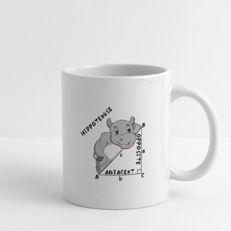 Hippotenuse Cool Fun Shirt Pythagore Math Lovers Mug blanc