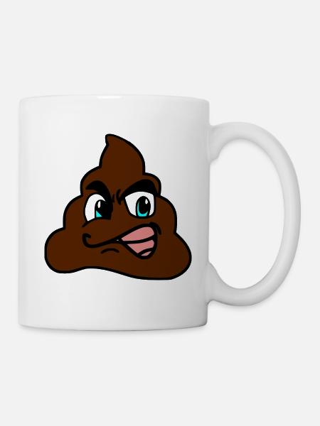 Emoji de merde - Mug blanc - blanc