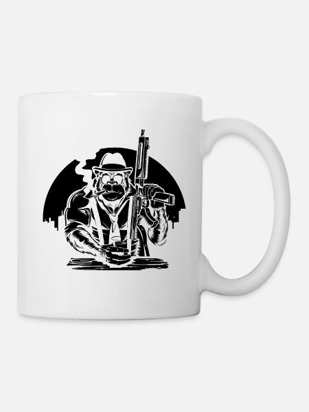 Mafia Gorilla BK - Tasse - Weiß