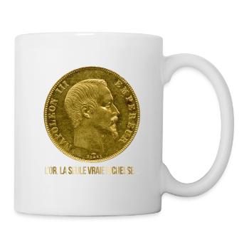 Napoleon III Goldmünze - Tasse - Weiß - Rechts