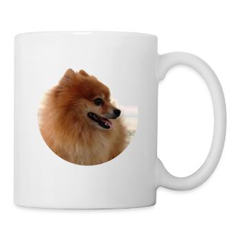 Pomeranian - Tasse - Weiß - Rechts
