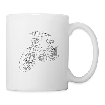 Mofa - Tasse - Weiß - Rechts