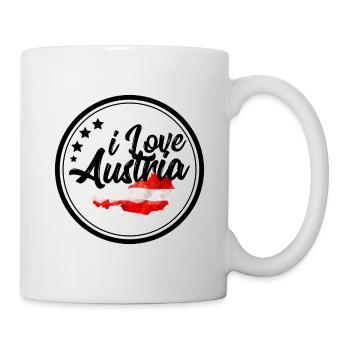 J'aime l'Autriche | J'aime l'Autriche - Mug blanc - blanc - Droite