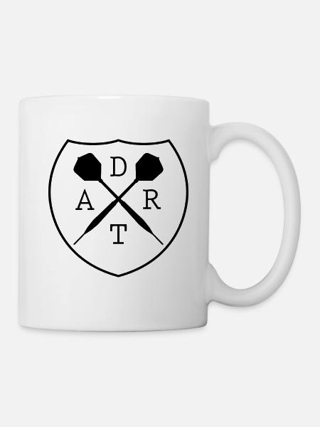 Dart Darts Dartpfeil - Tasse - Weiß