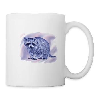 raton laveur au design harmonieux - Mug blanc - blanc - Droite