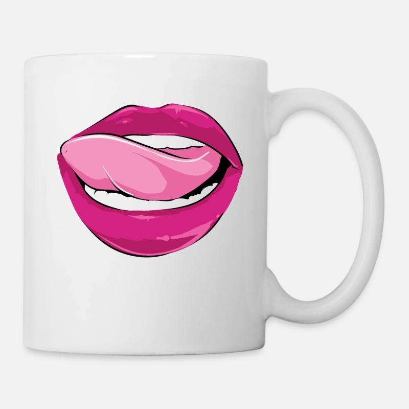 KUSSMUND - Tasse - Weiß