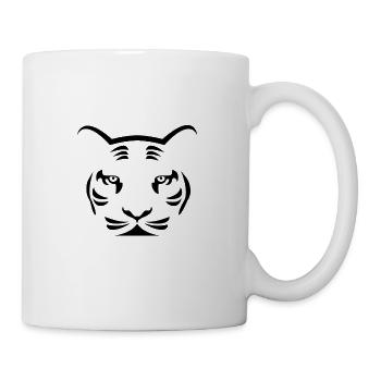 Tiger Logo - Mug blanc - blanc - Droite