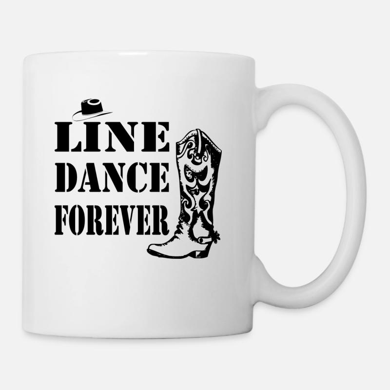 Line Dance Forever Western Cowboy - Mug - white