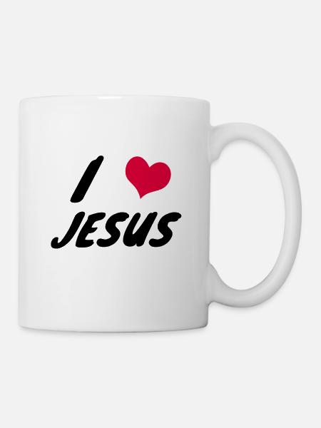 i love jesus - Tasse - Weiß