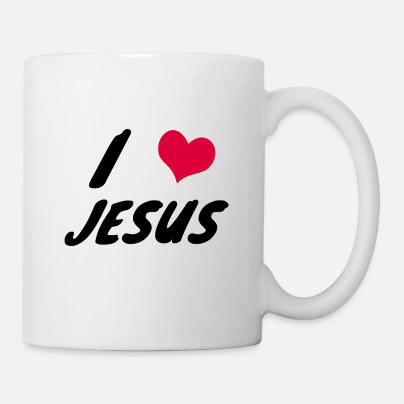 i love jesus - Tasse - Weiß