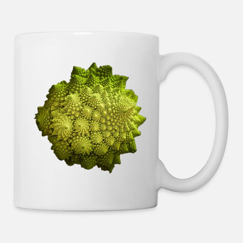Romanesco - fractales dans la nature - Mug blanc - blanc