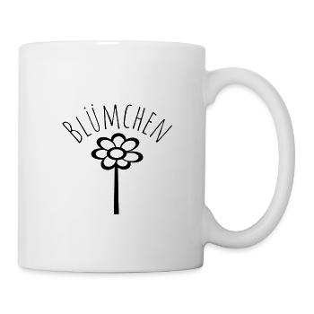 Blümchen - Tasse - Weiß - Rechts