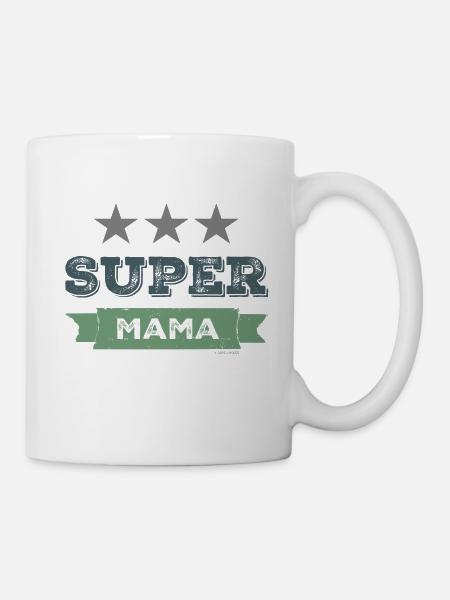 Super Mama - Tasse - Weiß