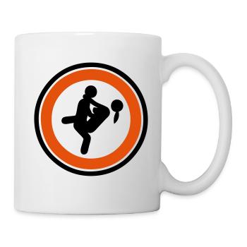 sexe amour couple panneau danger position 604123 - Mug blanc - blanc - Droite