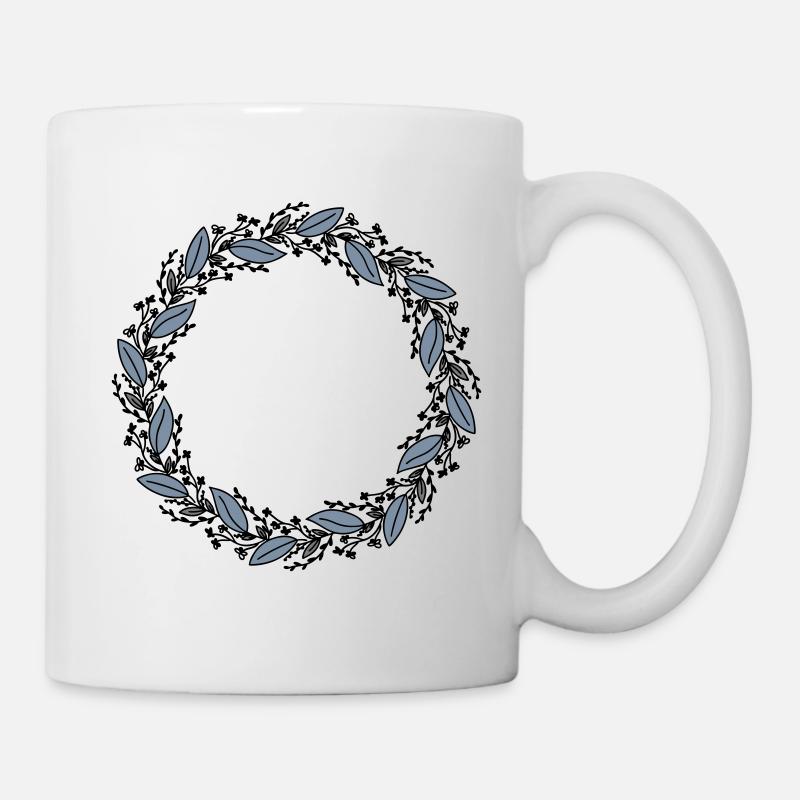 TRIANGULUM - Blumenkranz Alina - Tasse - Weiß