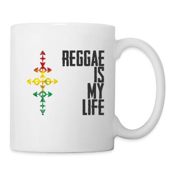 Reggae is my life - Mug blanc - blanc - Droite