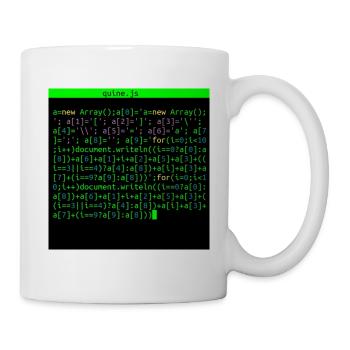 quine javascript - Mug blanc - blanc - Droite