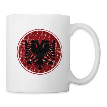 Albanischer Adler Doppeladler Shqiptar Albaner - Tasse - Weiß - Rechts