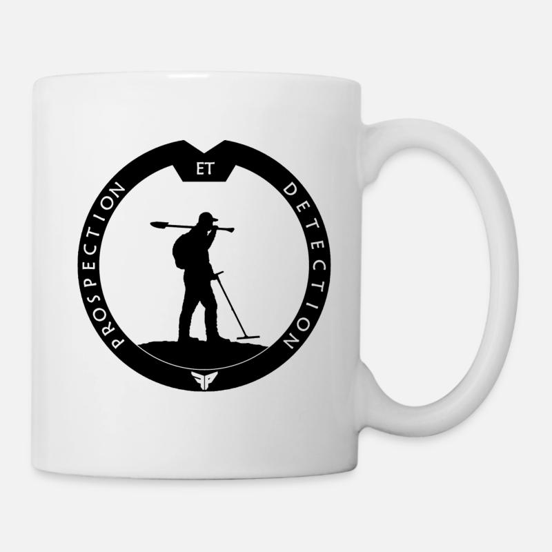 disc prospection et detection - Mug blanc - blanc