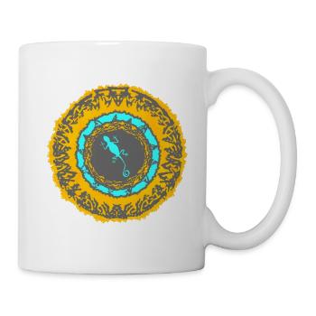 Balearen Echse - Tasse - Weiß - Rechts
