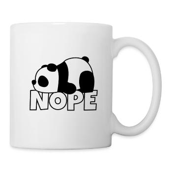 Panda Nope Lazy Lazy Fur Laziness Gift Funny - Mug - white - Right