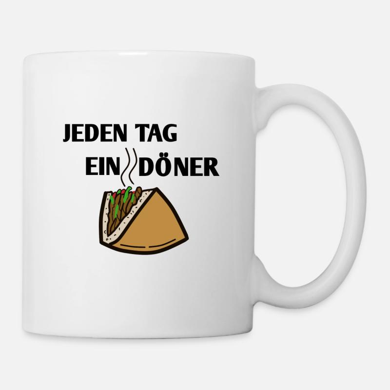 Jeden Tag ein Döner Halal - Tasse - Weiß