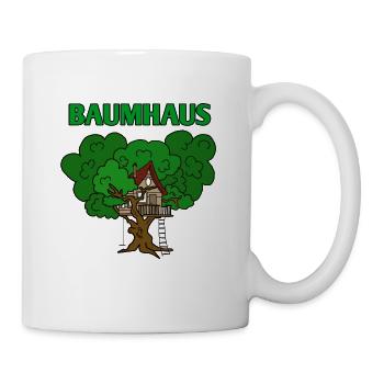 Treehouse house in the tree - Mug - white - Right