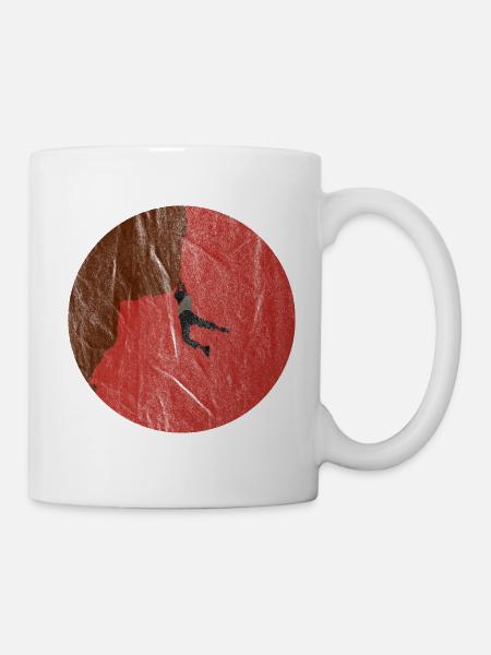 En montant sur le rocher - Mug blanc - blanc