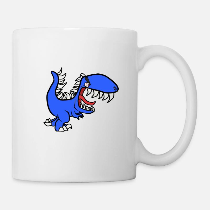 Dinosaurier Comicstyle - Tasse - Weiß