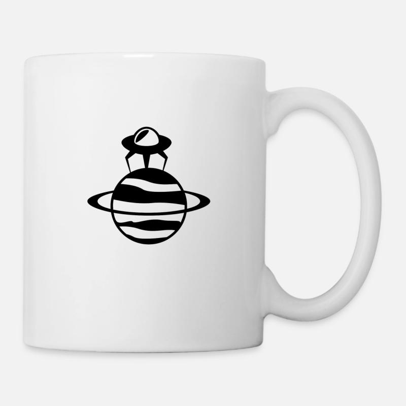 Ufo Planet - Tasse - Weiß