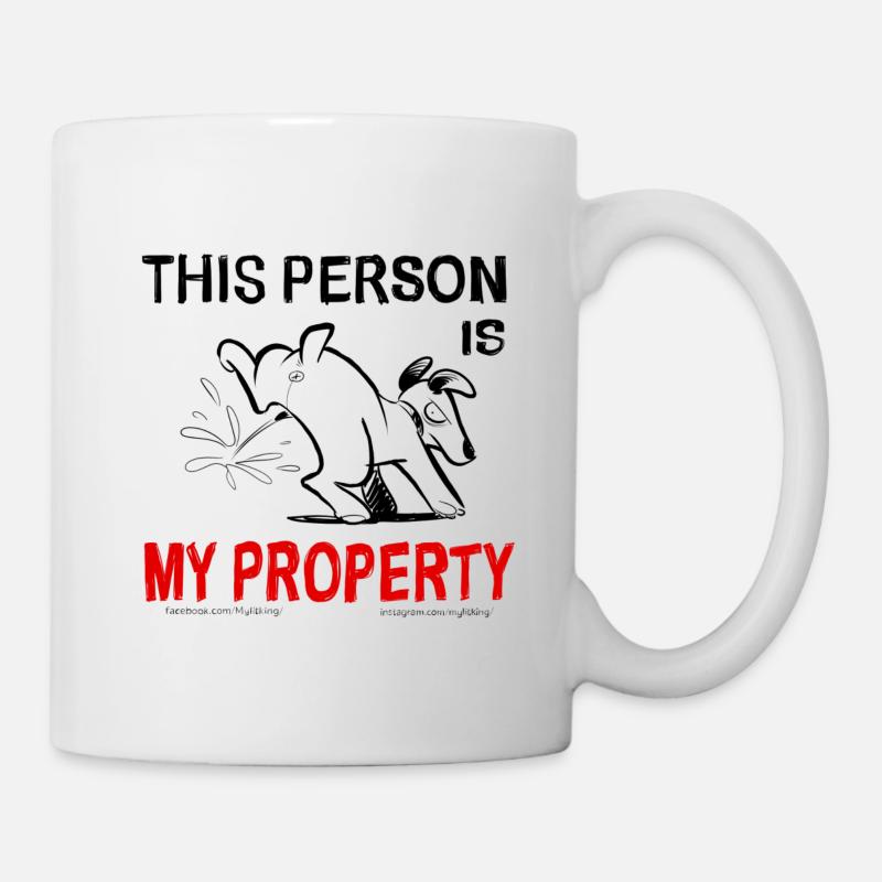 Hund und Eigentum - Tasse - Weiß