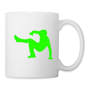 Dancing hip hop is also a sport - Mug - white - Right