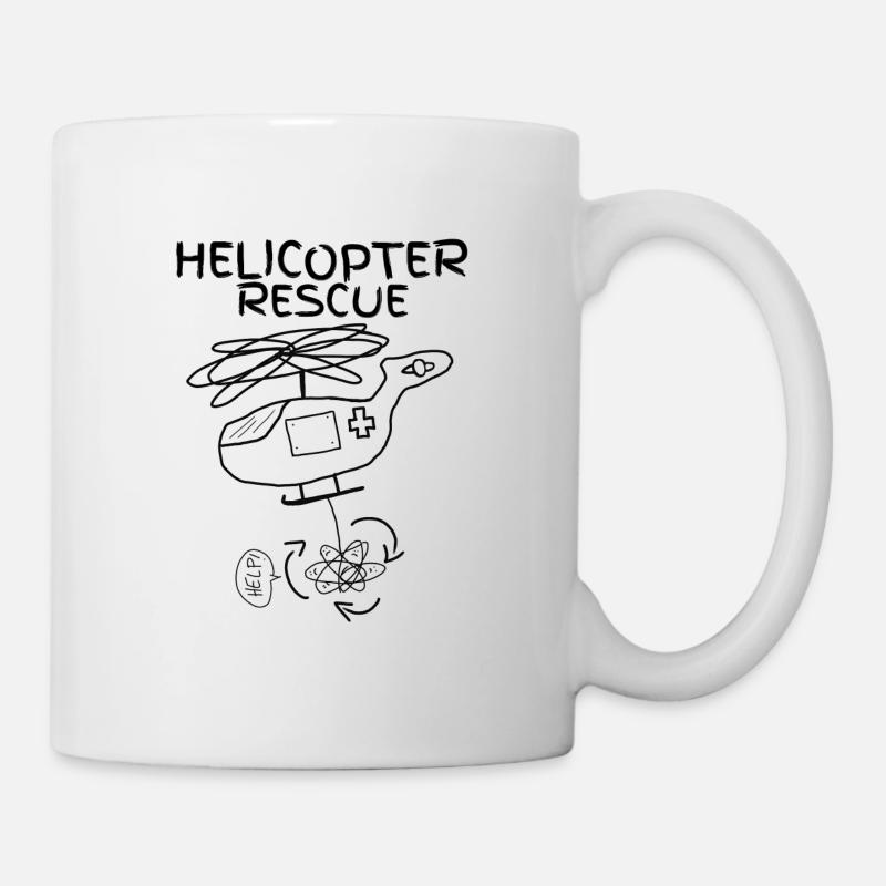 Helicopter Rescue patient turns like a propeller - Mug - white