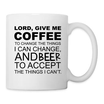 Coffee & Beer - Mug blanc - blanc - Droite