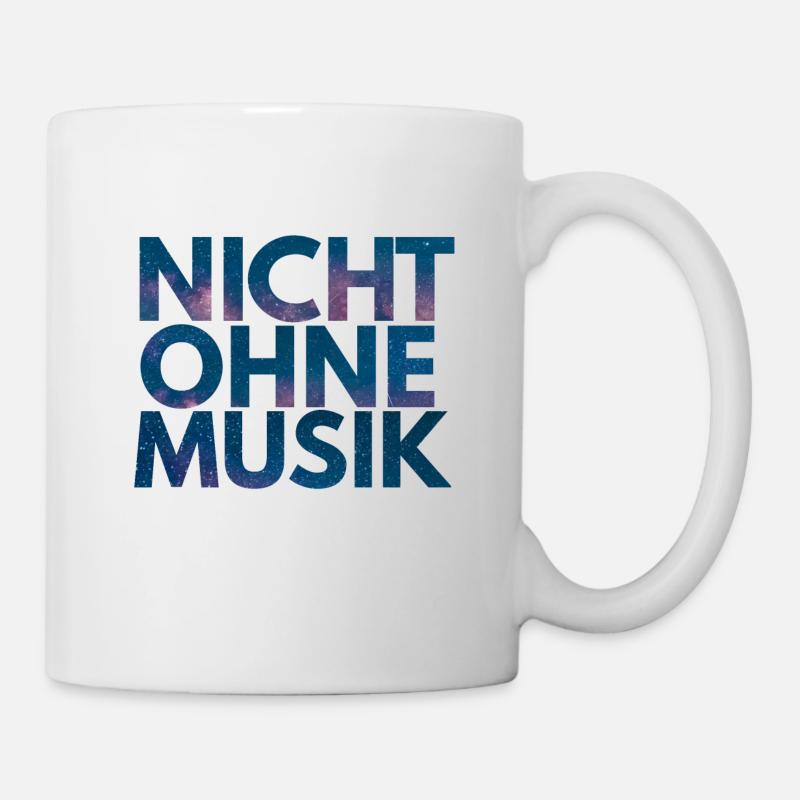 NICHT OHNE MUSIK - Tasse - Weiß