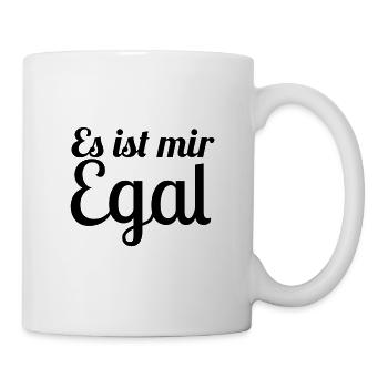 es ist mir egal - Tasse - Weiß - Rechts