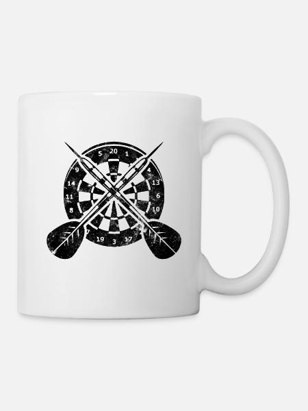 Icône de fléchettes fléchettes - Mug blanc - blanc