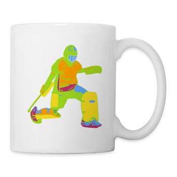 Torwart bunt - Tasse - Weiß - Rechts
