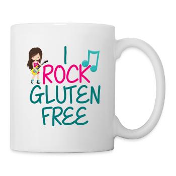Ich schaukele das freie Gluten - Tasse - Weiß - Rechts