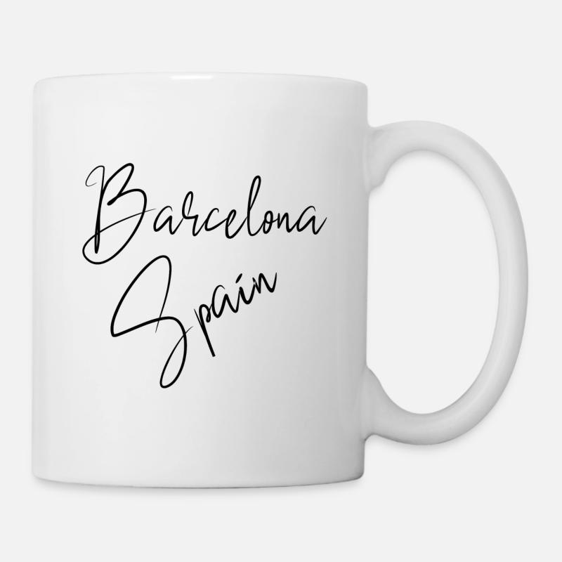 Barcelona Spanien - Tasse - Weiß