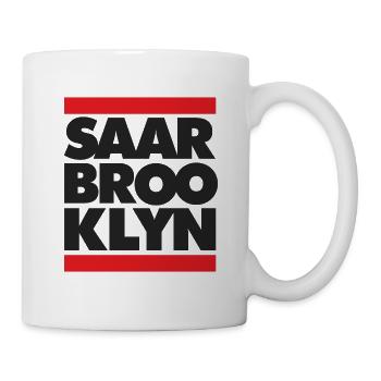 SAARBROOKLYN (schwarz) - Tasse - Weiß - Rechts