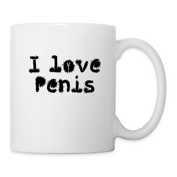 i love penis - Mug - white - Right