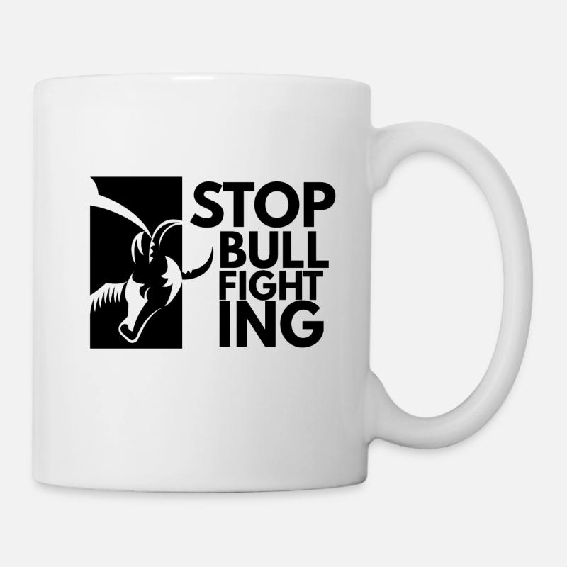 Stopt die Stierkämpfe - Tasse - Weiß