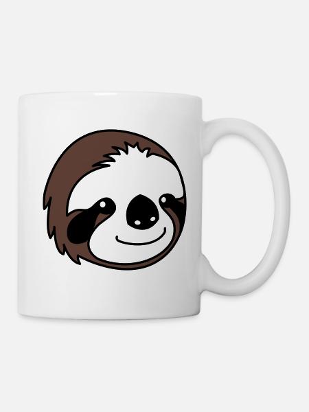 Faultier Sloth - Tasse - Weiß