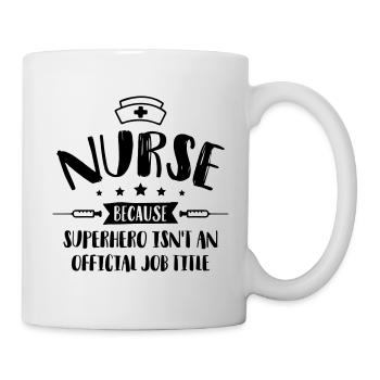 Nurse Superhero - Tasse - Weiß - Rechts